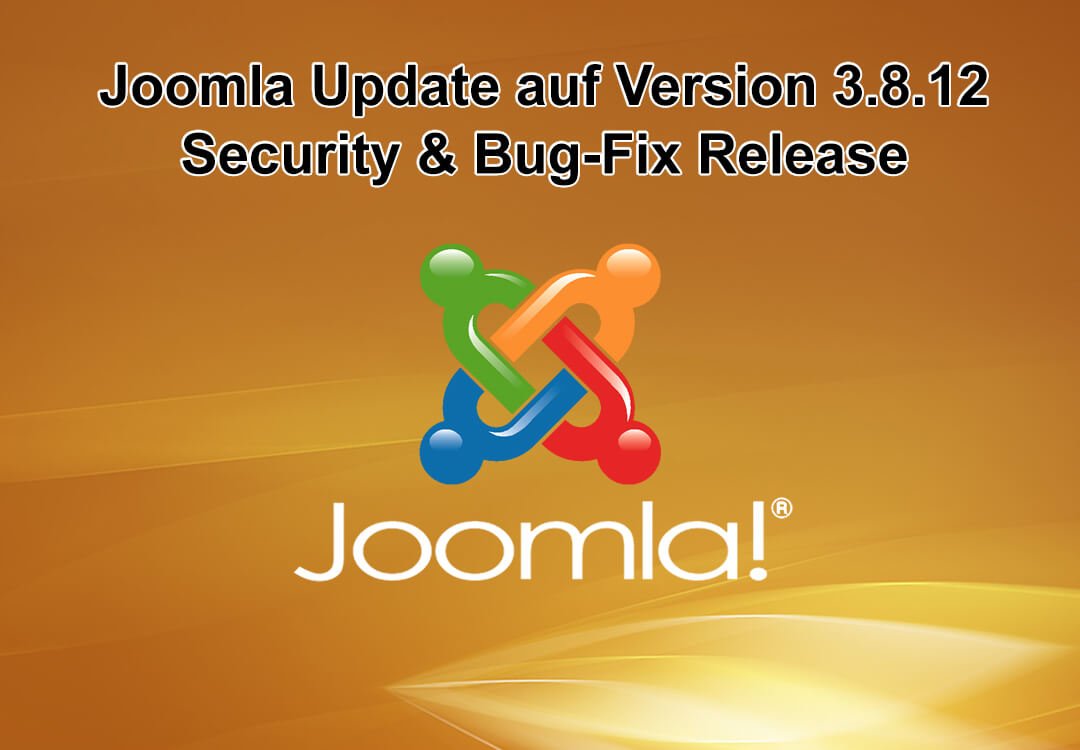 Joomla Update auf Version 3.8.12 erschienen