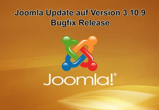 Joomla Update auf Version 3.10.9 am 10 Mai 2022 erschienen - Bugfix Release