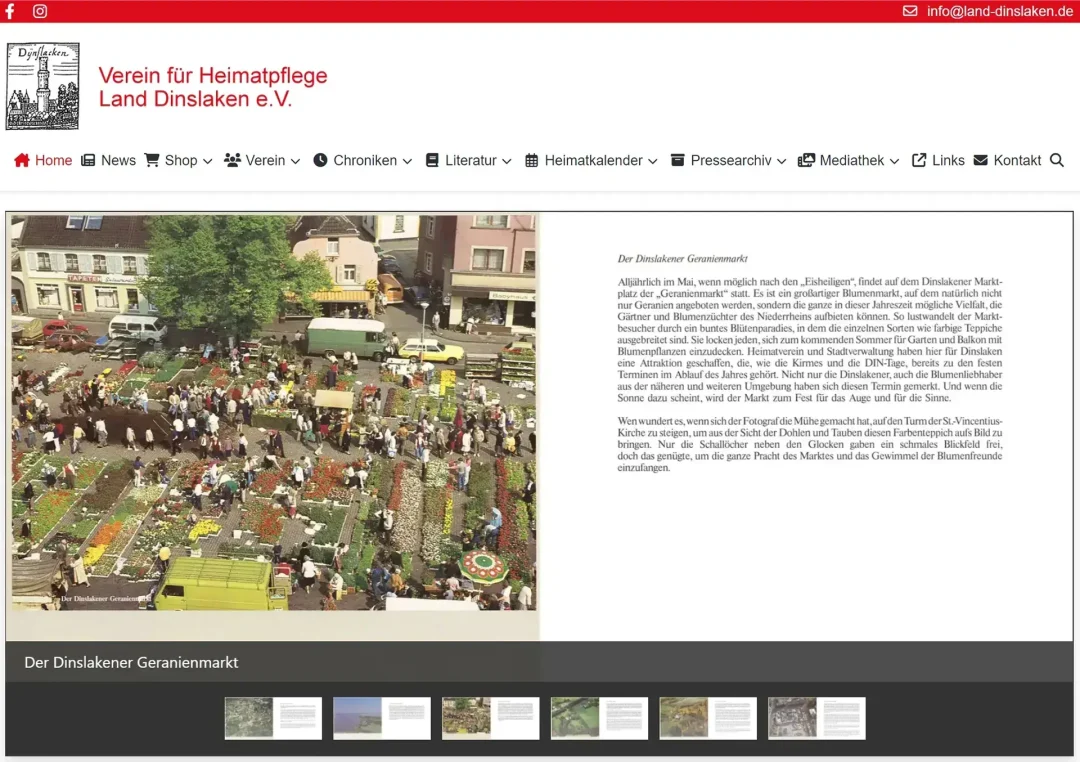 Verein für Heimatpflege Land Dinslaken e.V. - Website Juli 2023