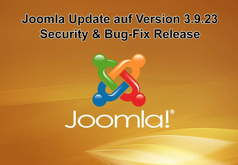 Joomla-Update auf Version 3.9.23 erschienen - Security and Bug-Fix Release