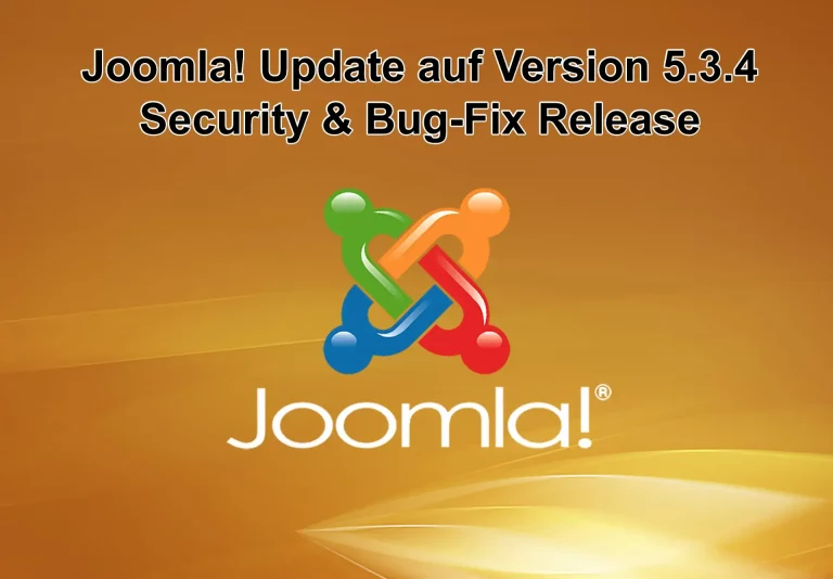 Joomla!-Update auf Version 5.3.4 am 30 September 2025 erschienen - Security and Bug-Fix Release