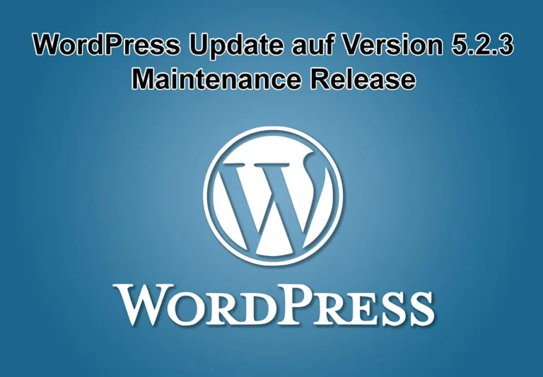 WordPress-Update auf Version 5.2.3 erschienen - Maintenance Release