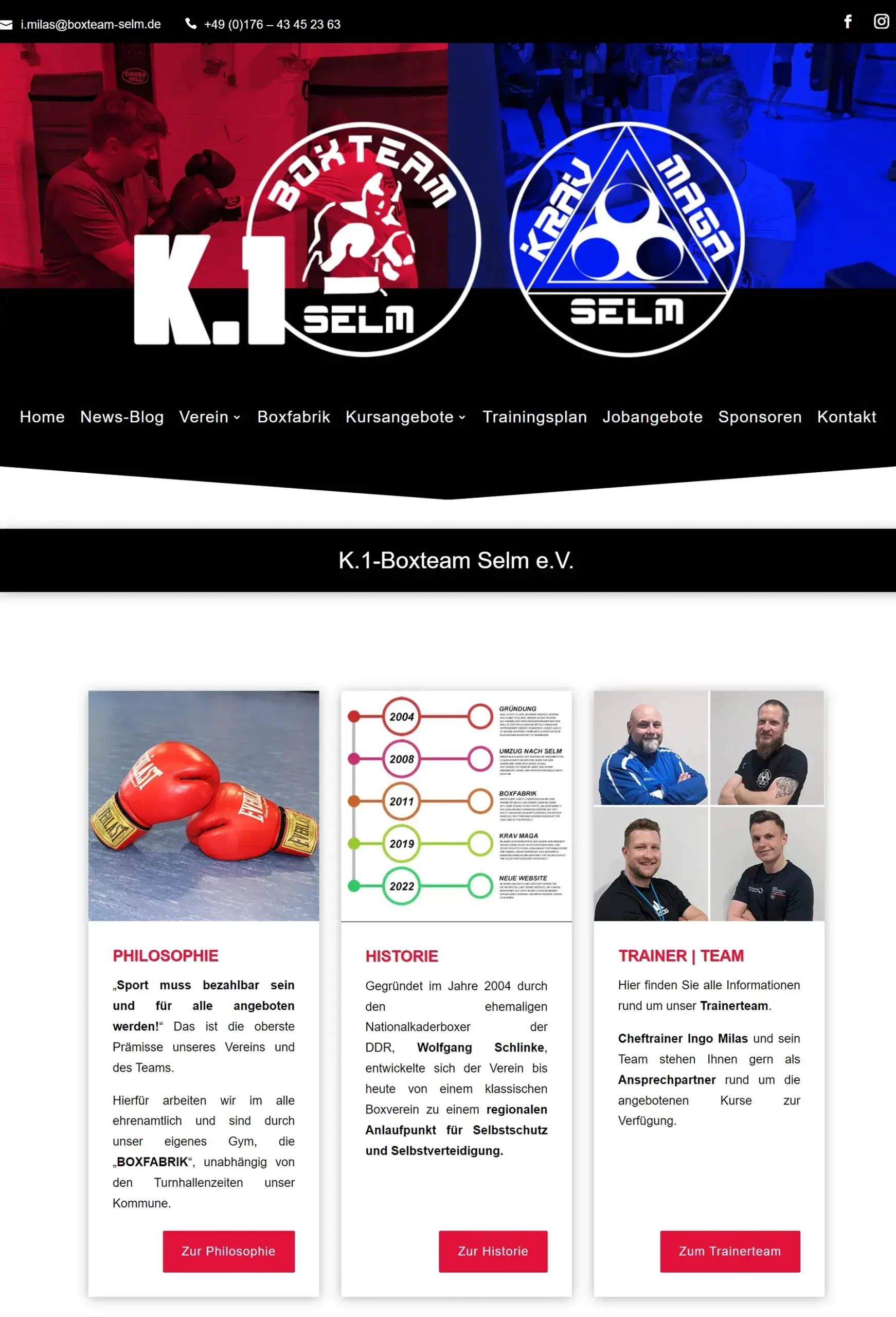 K.1-Boxteam Selm e.V. - Verein - Kategorieübersicht