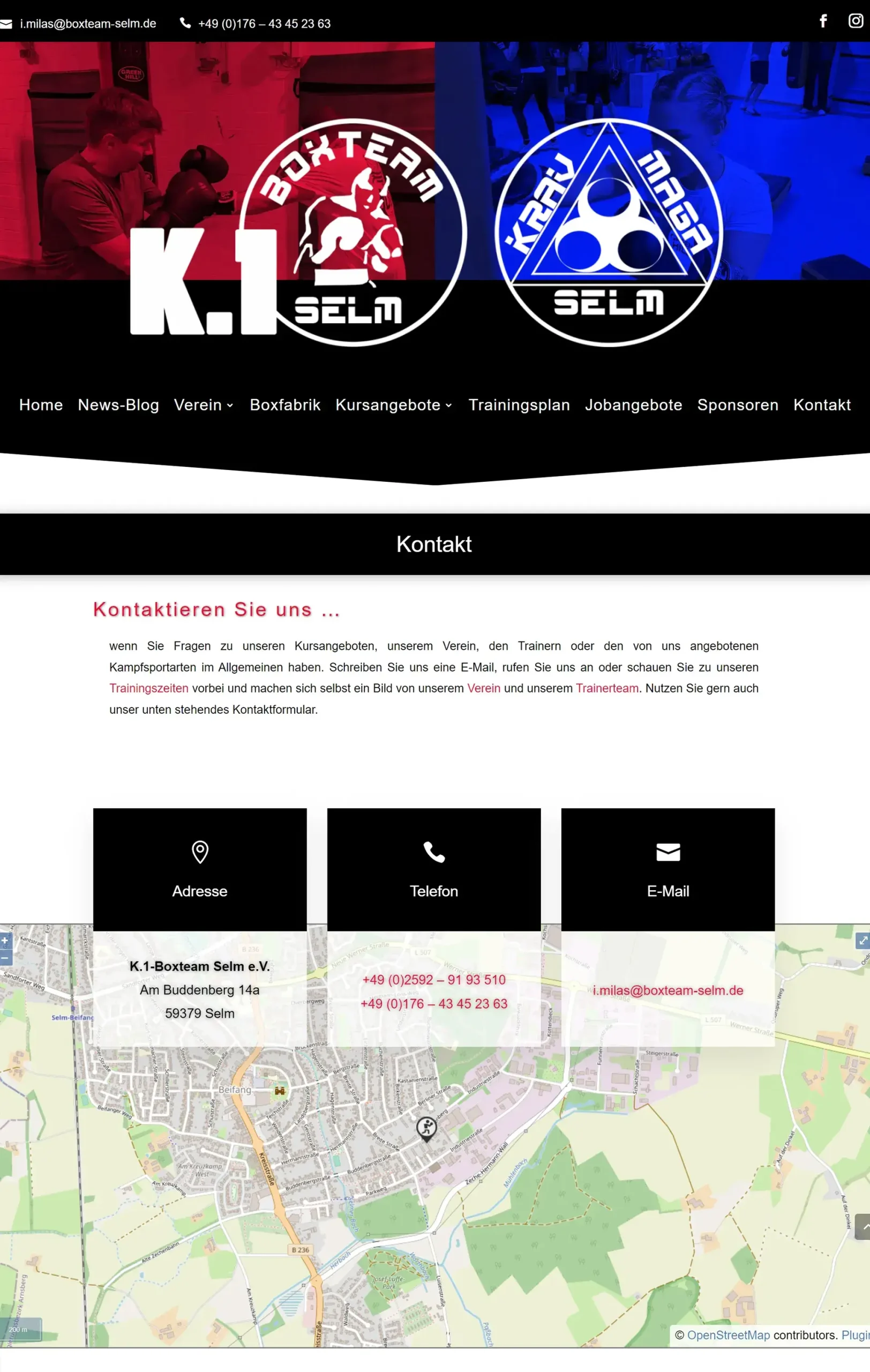 K.1-Boxteam Selm e.V. - Kontaktseite