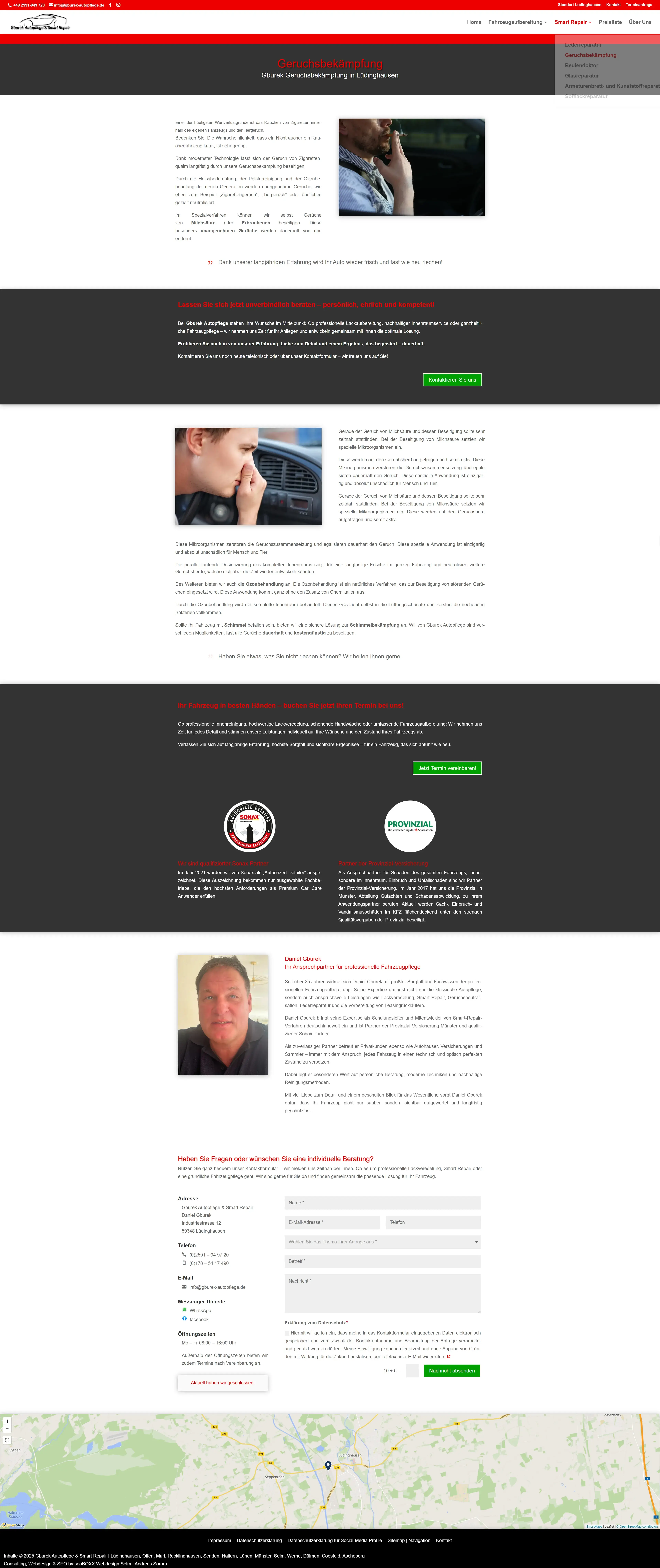 Geruchsbekaempfung - Gburek Autopflege & Smart Repair