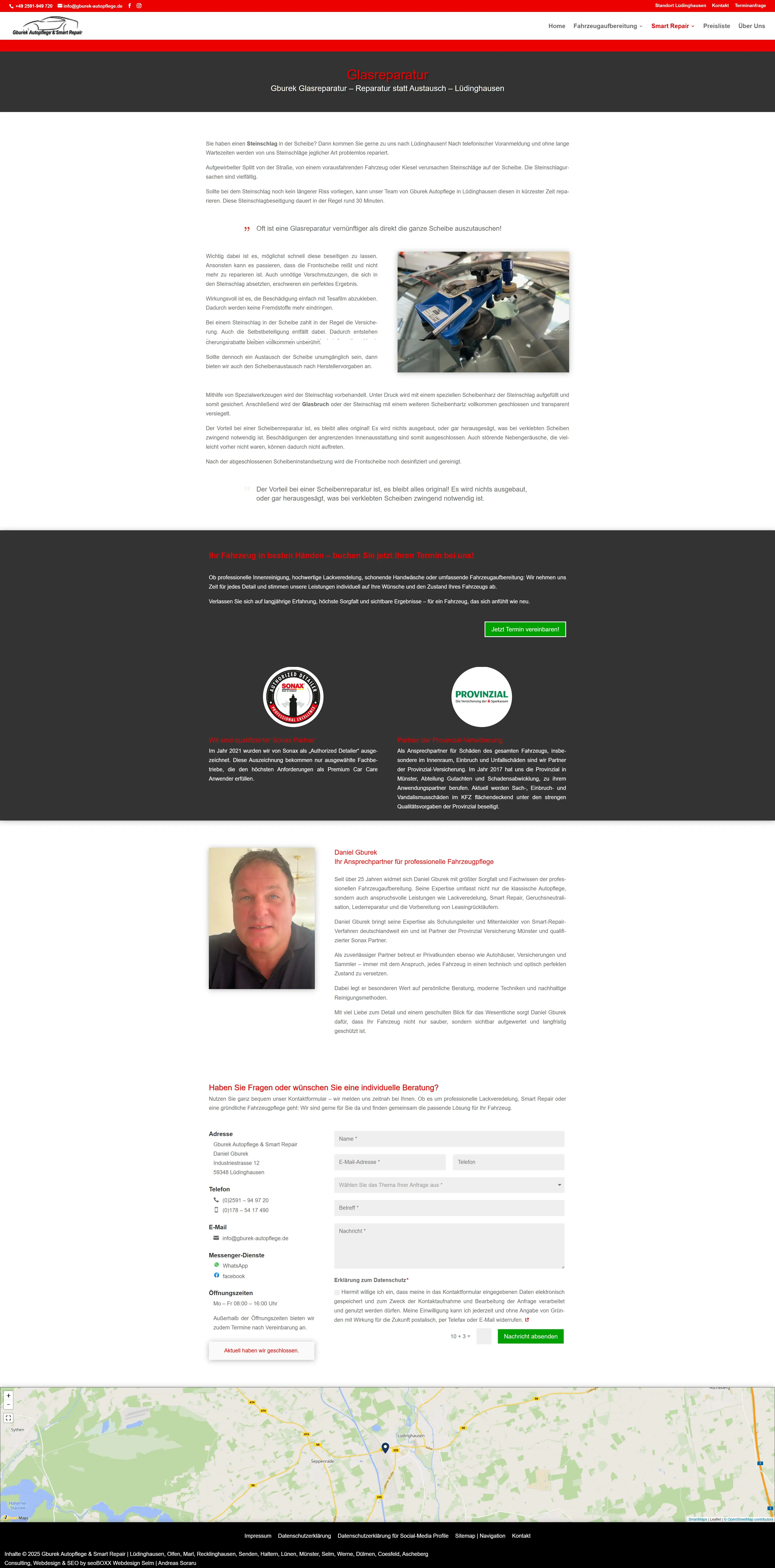 Glasreparatur - Gburek Autopflege & Smart Repair