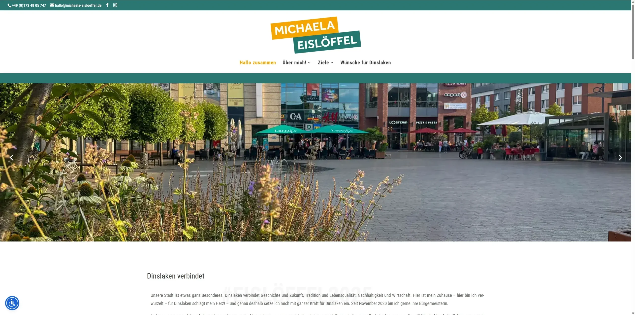 Michaela Eisloeffel – amtierende Bürgermeisterin der Stadt Dinslaken – Kommunalwahl 2025 – Beitragsbild Michaela Eisloeffel - amtierende Bürgermeisterin der Stadt Dinslaken - Kommunalwahl 2025 - Beitragsbild