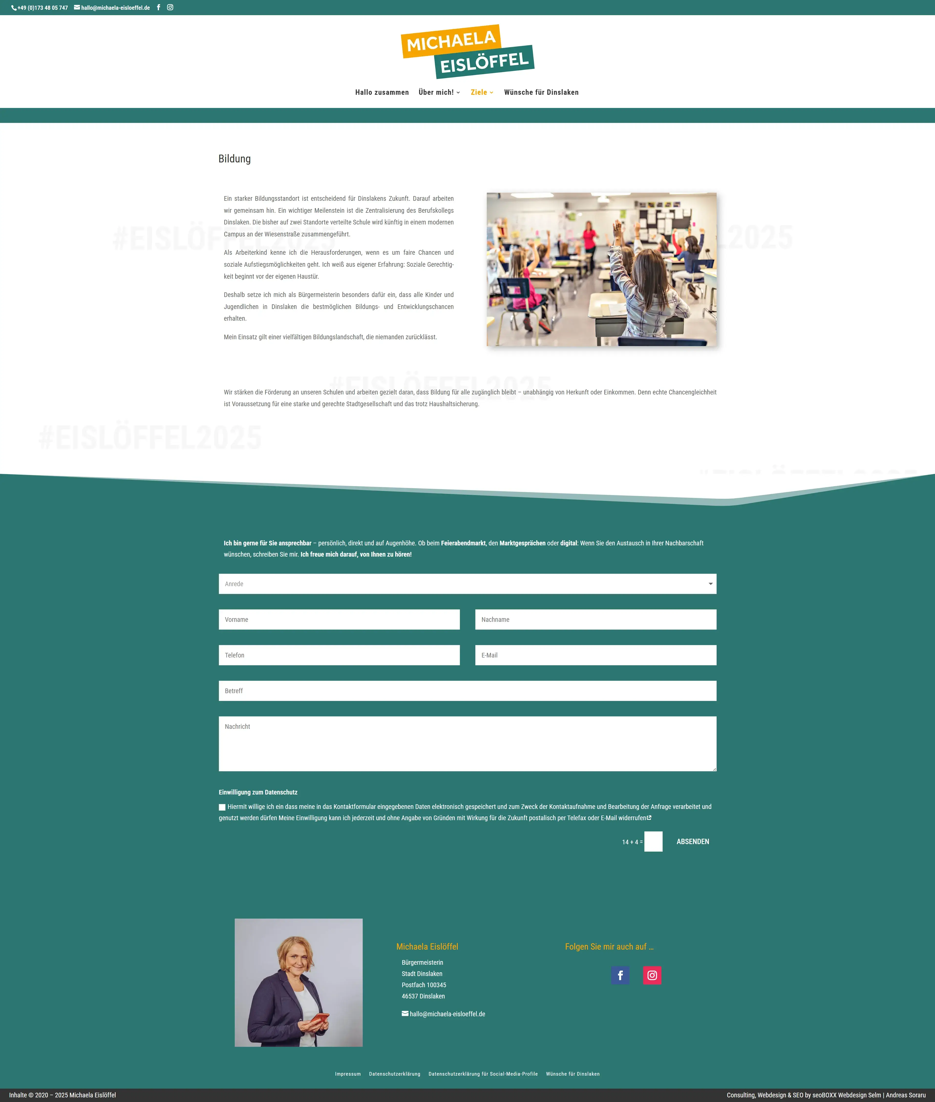 Michaela Eislöffel - Screenshot 4 - Bildung