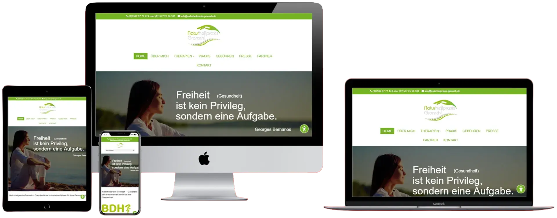 Naturheilpraxis Karsten Gransch - Selm Bork - MockUp