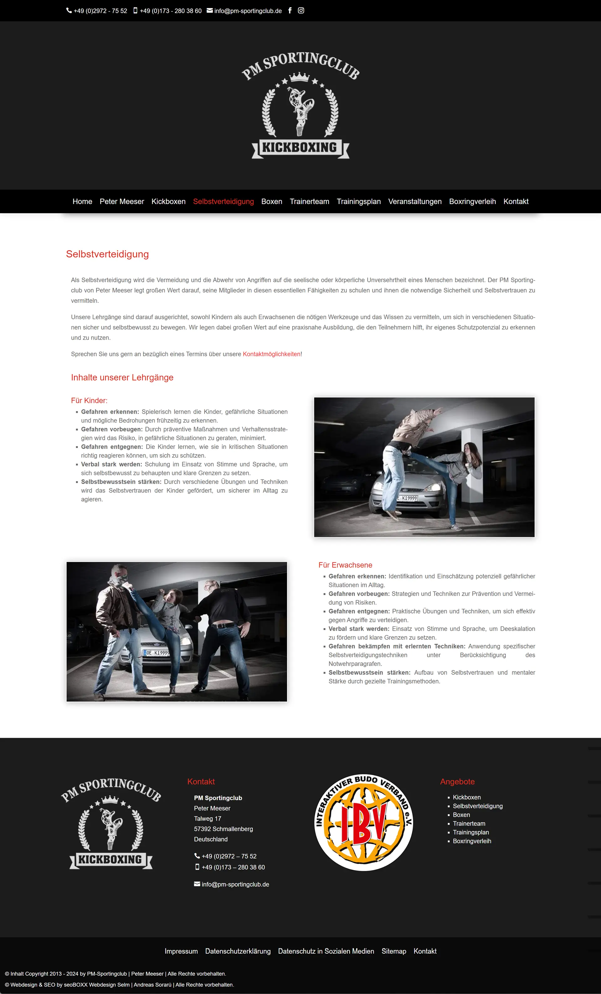 PM-SportingClub - Schmallenberg - Peter Meeser - Selbstverteidigung