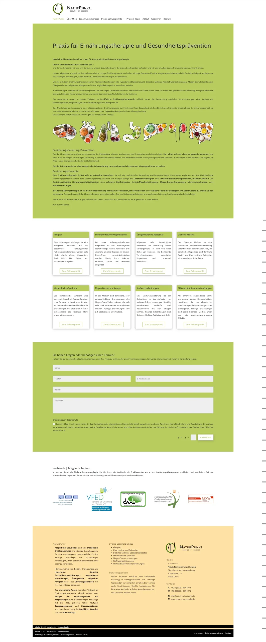 Praxis NaturPunkt - Yvonne Baule - Olfen - Startseite